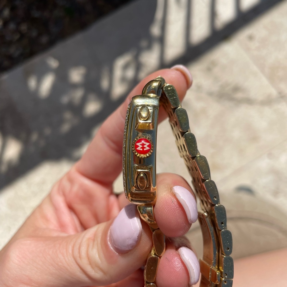 Michele Top of the Line Gold & Diamond Chronograph Women's Watch w/ Paper😍EUC - Picture 4 of 6